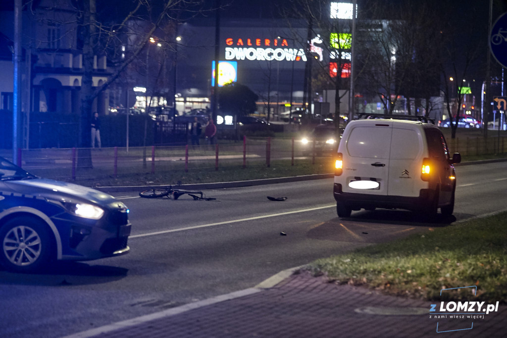Potrącenie rowerzysty na Sikorskiego!