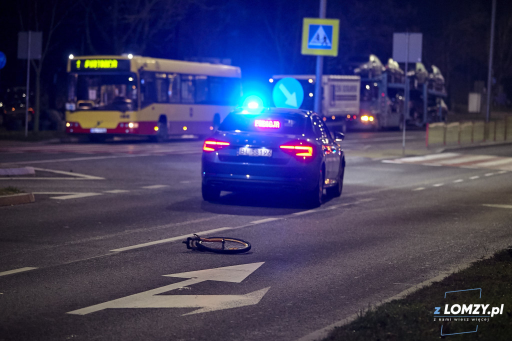 Potrącenie rowerzysty na Sikorskiego!
