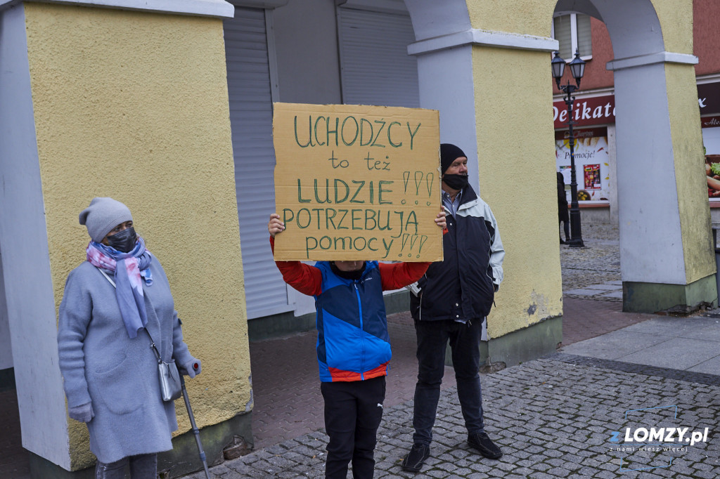Akcja w geście solidarności z uchodźcami