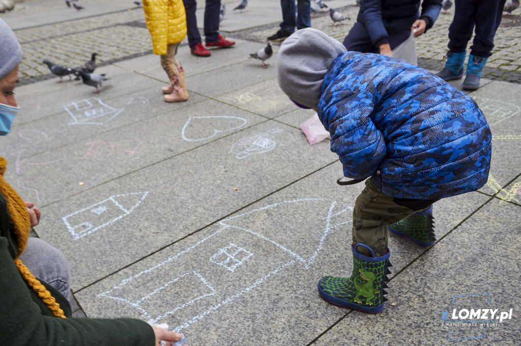 Akcja w geście solidarności z uchodźcami