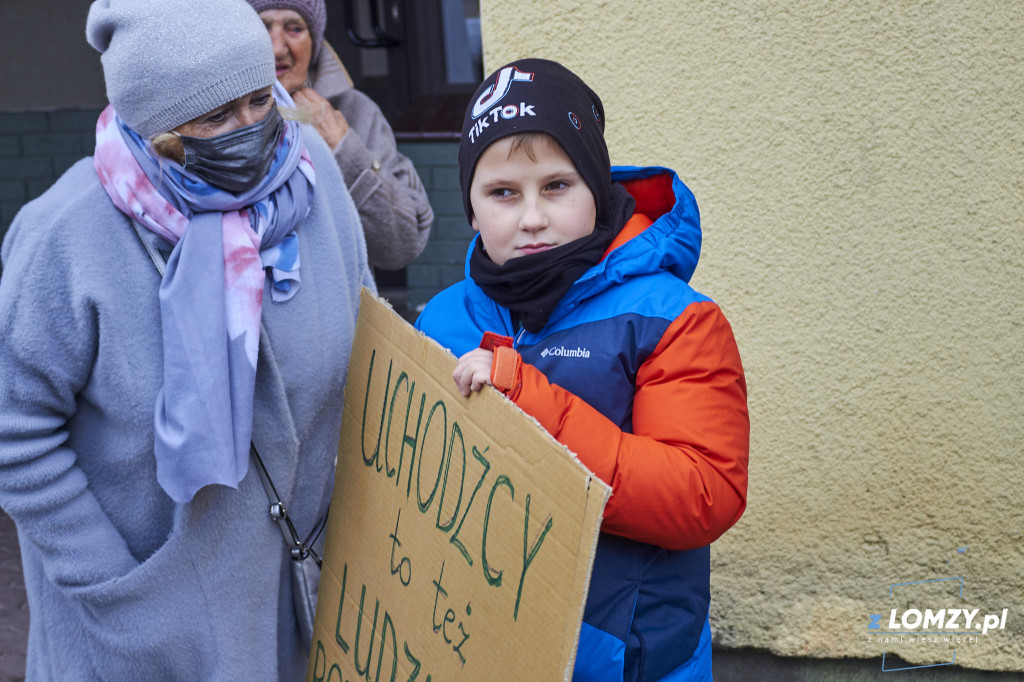 Akcja w geście solidarności z uchodźcami