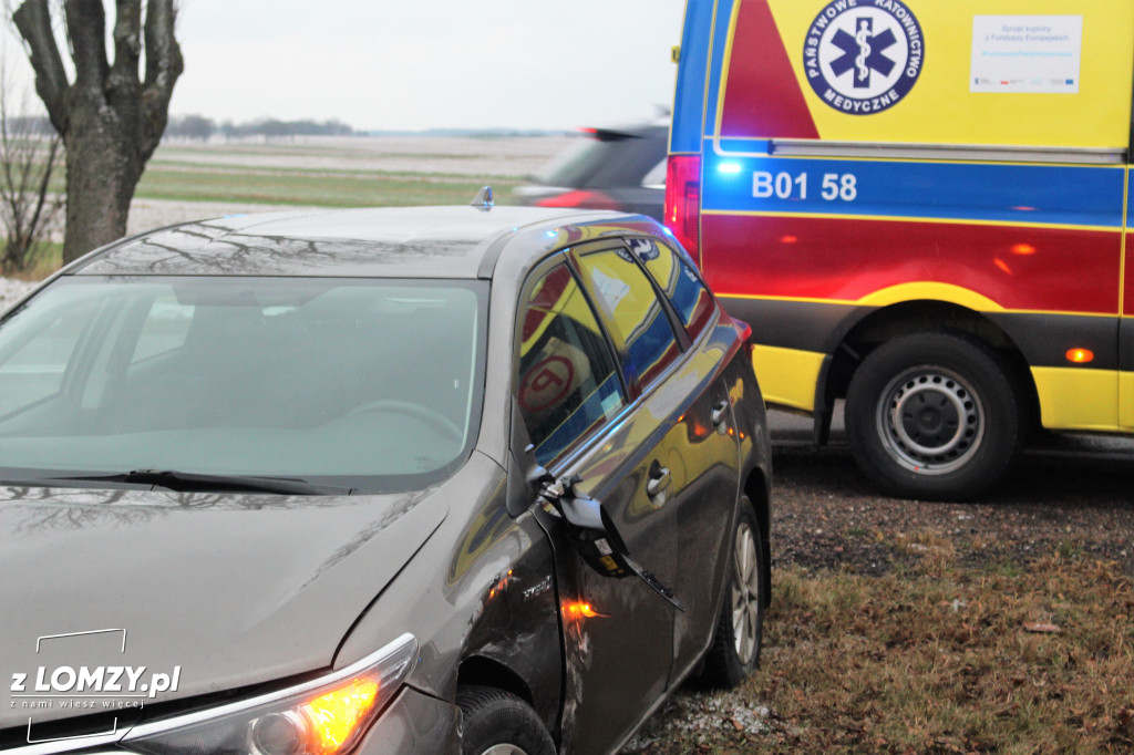 Wypadek przy Szosie do Mężenina. Ruch utrudniony [FOTO]