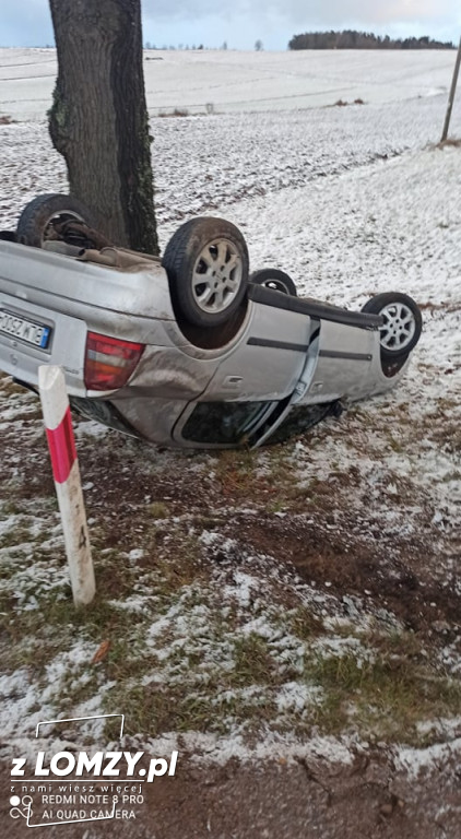Uwaga na drogach! Dachowanie na DK 64 [FOTO]