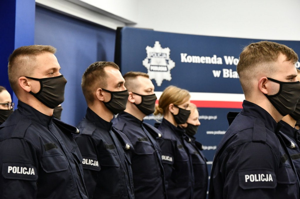 Nowi policjanci w województwie i w Łomży
