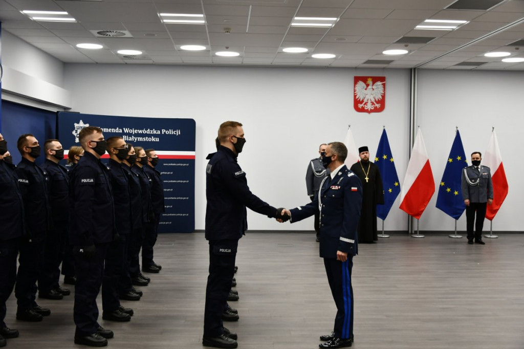 Nowi policjanci w województwie i w Łomży