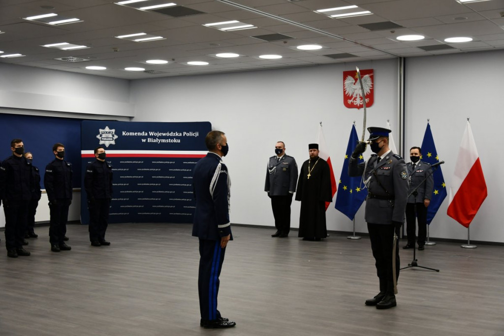 Nowi policjanci w województwie i w Łomży