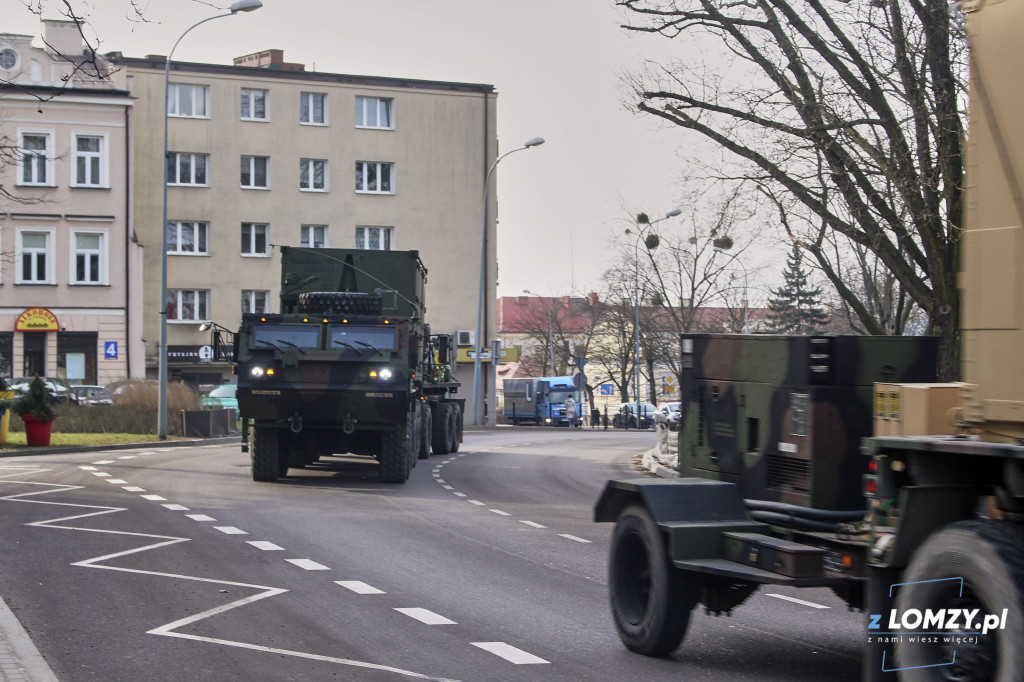 Amerykanie przejeżdzają przez Łomżę