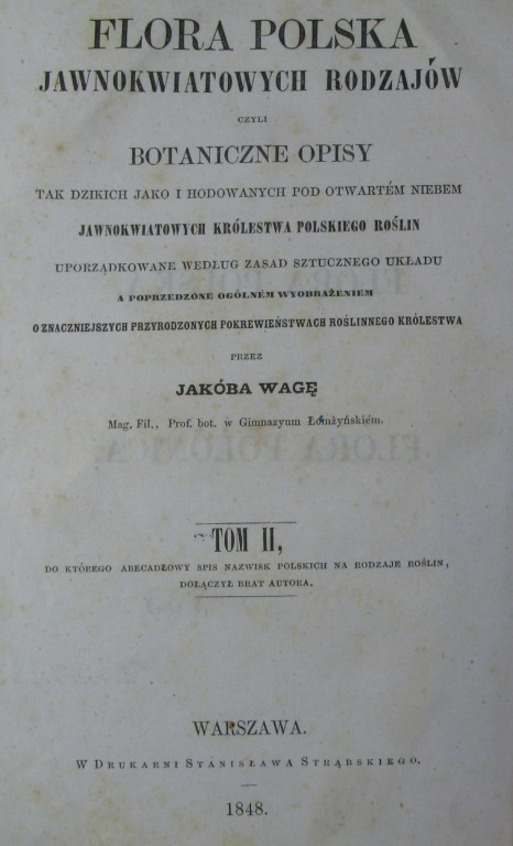 Jakub Waga - botanik z Łomży