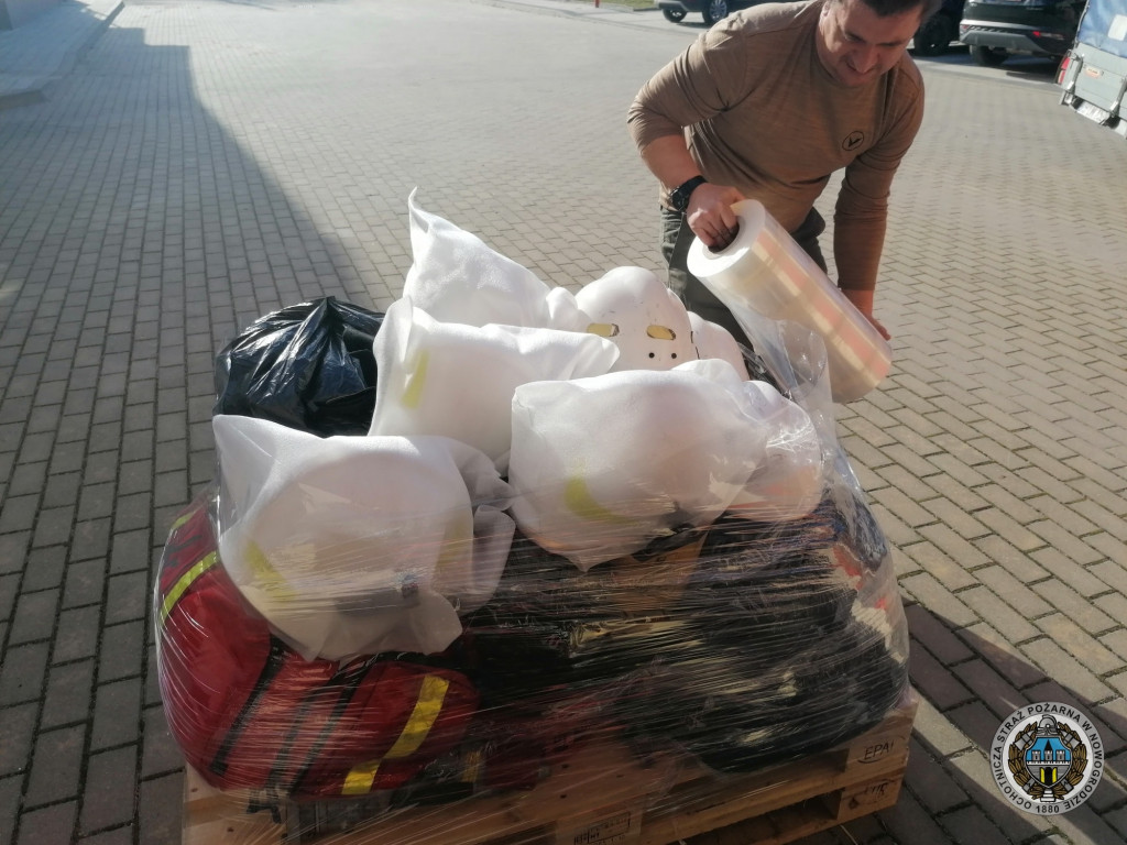 Strażacy z Łomży pomagają Ukrainie
