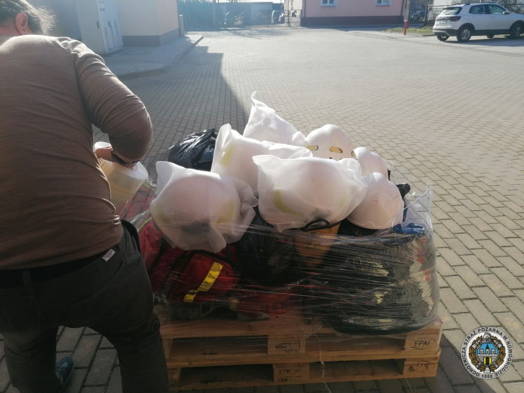 Strażacy z Łomży pomagają Ukrainie
