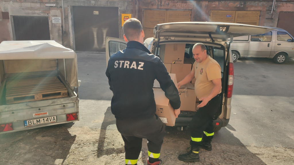 Strażacy z Łomży pomagają Ukrainie