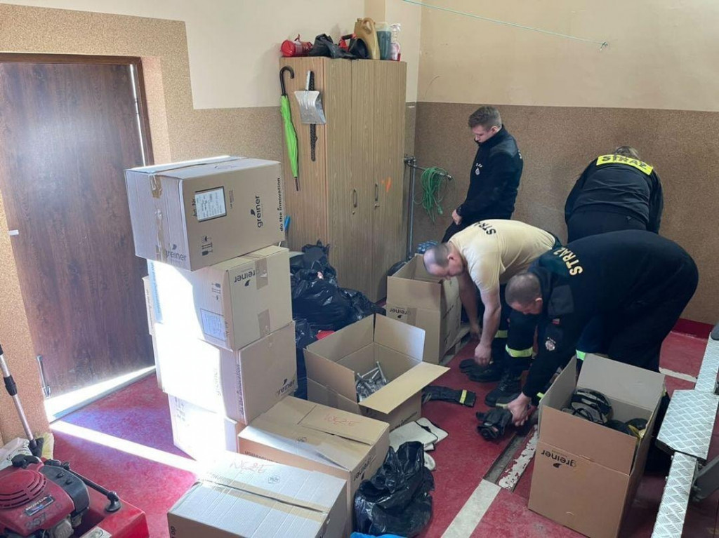 Strażacy z Łomży pomagają Ukrainie