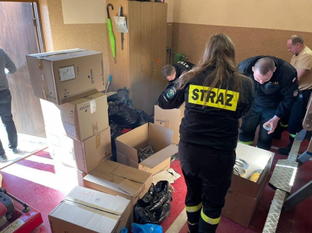 Strażacy z Łomży pomagają Ukrainie