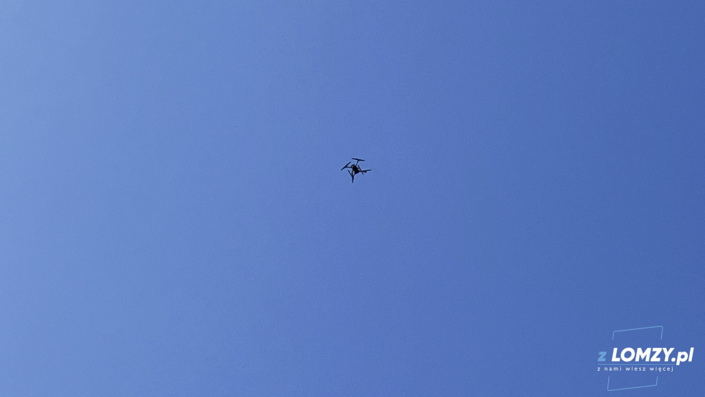 Policyjny dron nad Łomżą