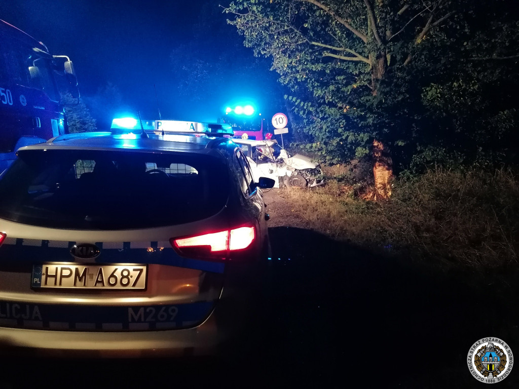 To nie była spokojna noc. Wypadek pod Nowogrodem [FOTO]