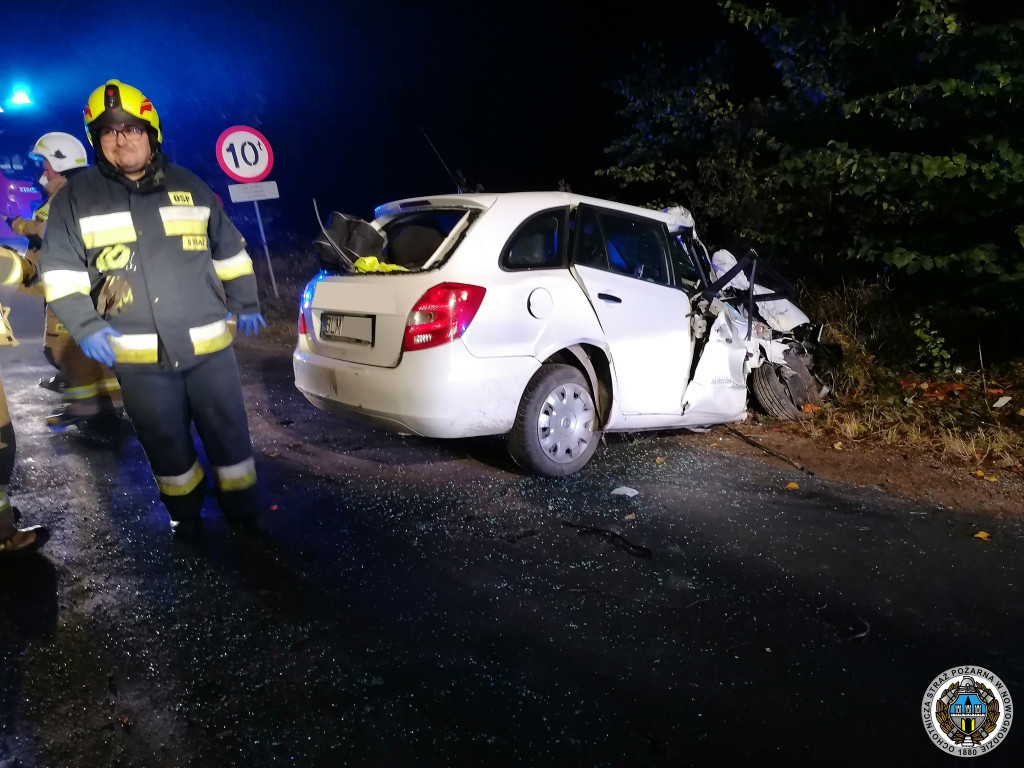 To nie była spokojna noc. Wypadek pod Nowogrodem [FOTO]