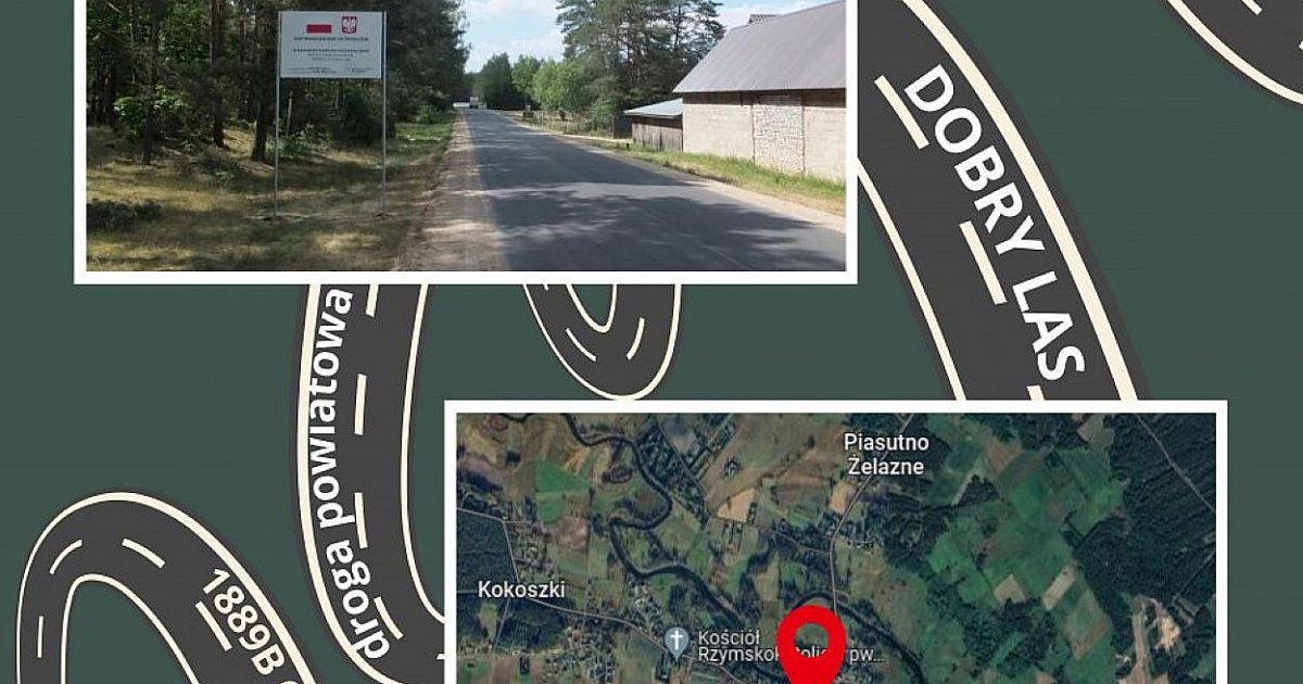 Łomża: Droga powiatowa w Dobry Lesie już wyremontowana